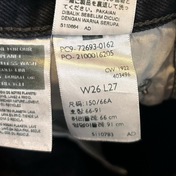 Levi's Women's Ribcage Straight Ankle Destructed Black Jeans - Picture 11 of 15